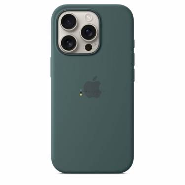 Apple iPhone 16 Pro Silicone Case with MagSafe Lake Green (Seasonal)